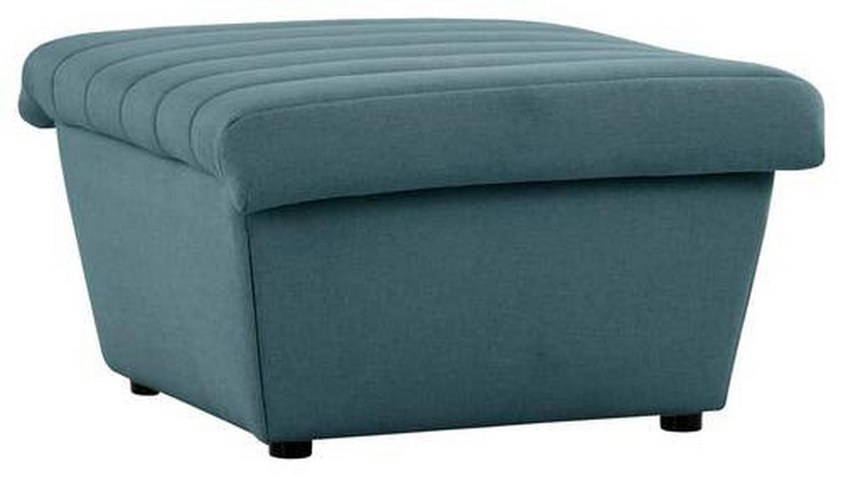 Hocker Looks Viii - Petrol/Schwarz, Design, Textil (74/43/85cm) - LOOKS by W.Joop