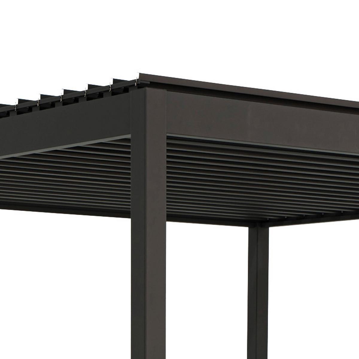 Pergola Basic Bbq - Anthrazit, LIFESTYLE, Metall (150/240/250cm) - Gardenson