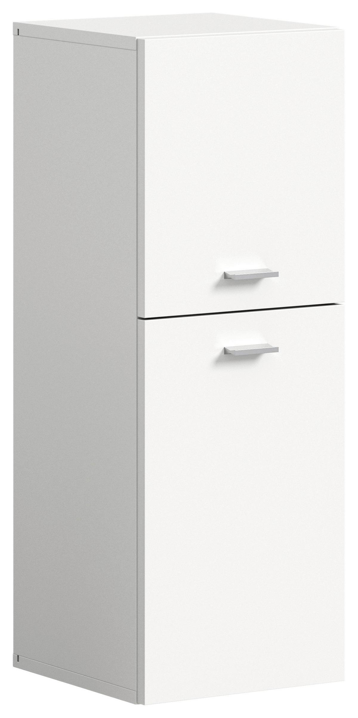 Unterschrank Boston Weiß B: 30 Cm - Silberfarben/Weiß, MODERN, Holzwerkstoff (30/80/29cm) - MID.YOU