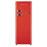 Kühl-gefrierkombination Rot 39+172 L - Rot, Basics, Kunststoff/Metall (54,50/145,60/62,60cm) - PKM