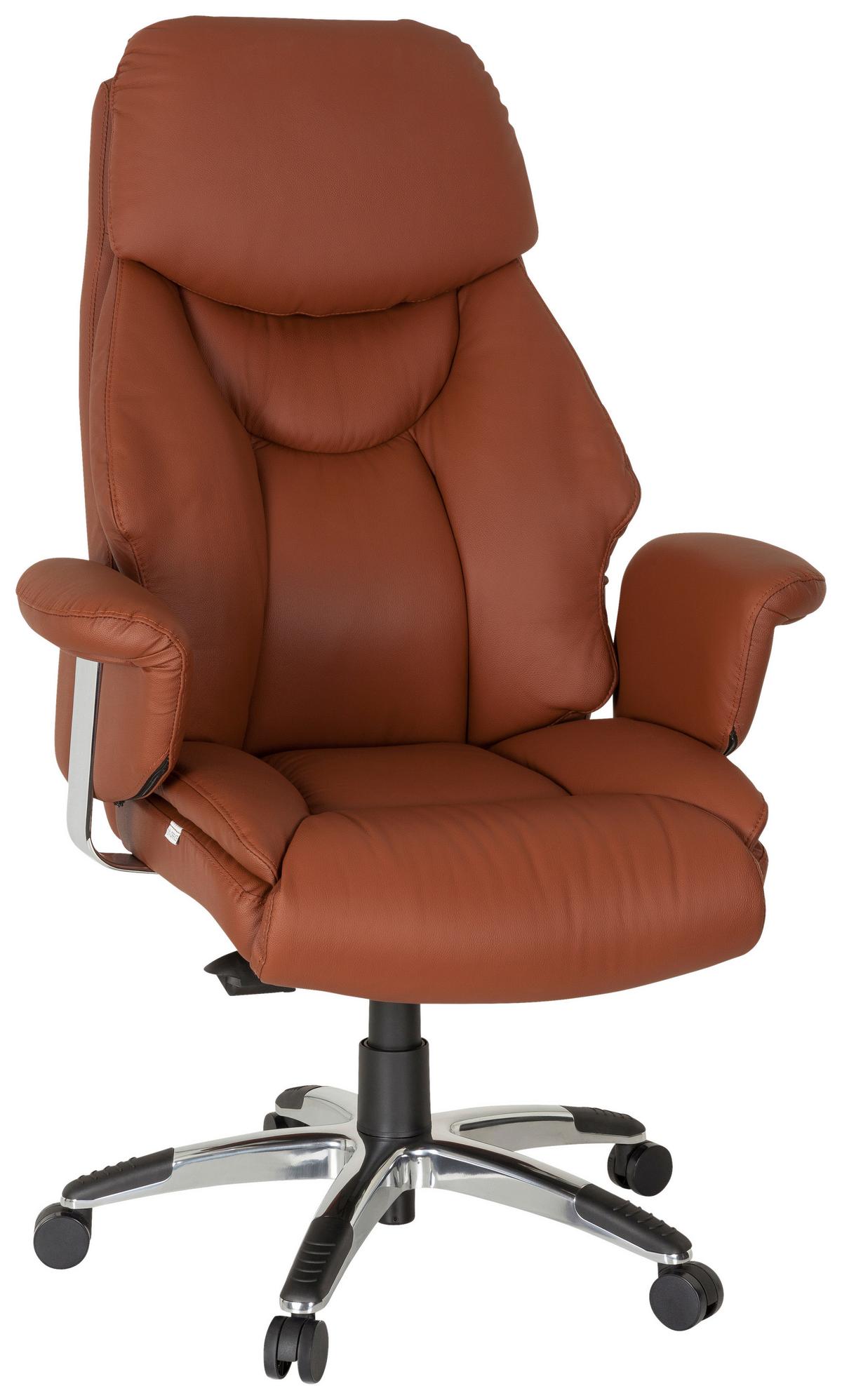 Chefsessel Prado Braun - Braun, MODERN, Kunststoff/Textil (63/140/52cm) - MID.YOU