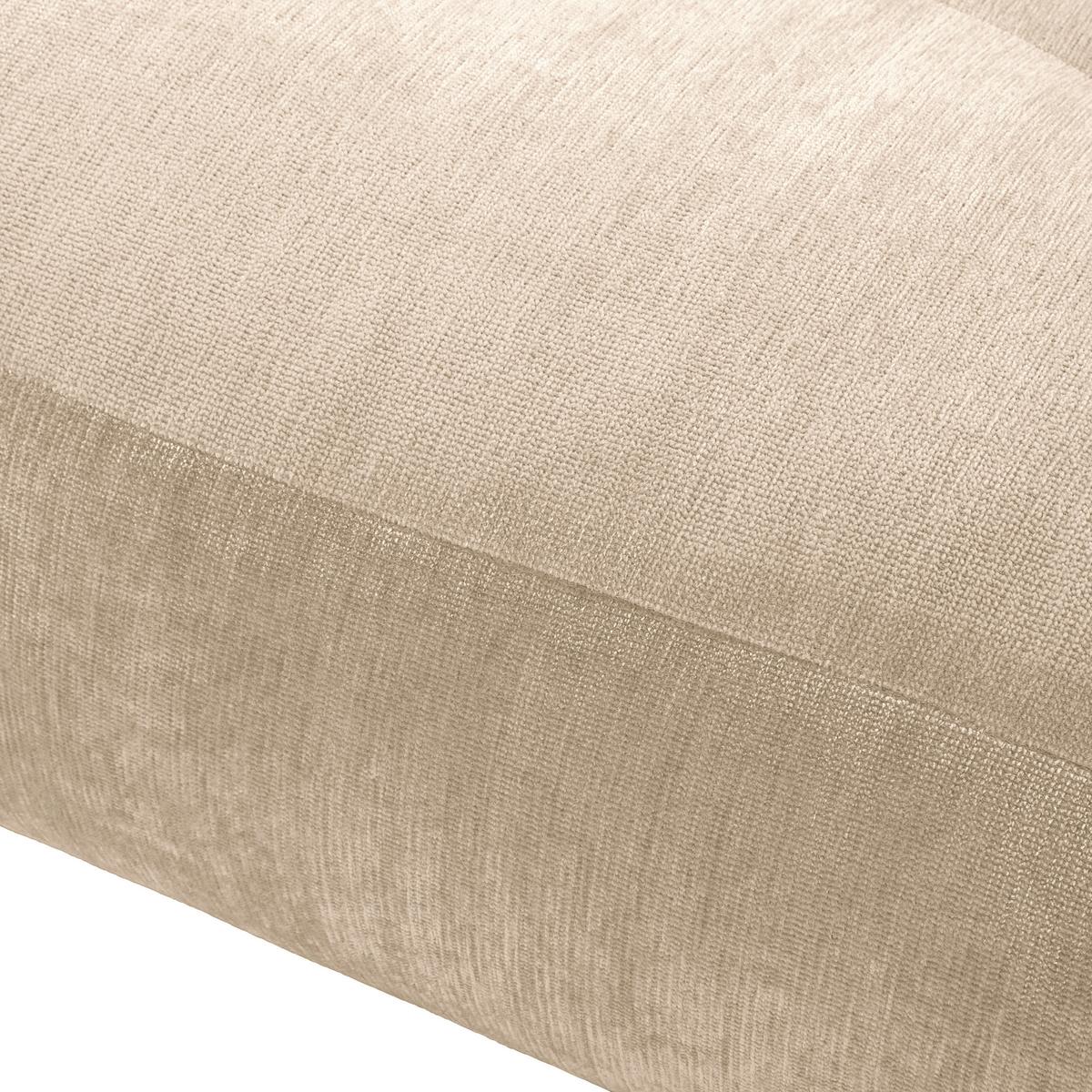 Hocker Fluffy, Creme B: 112 Cm - Creme/Schwarz, MODERN, Textil (112/46/65cm) - Trendmanufaktur