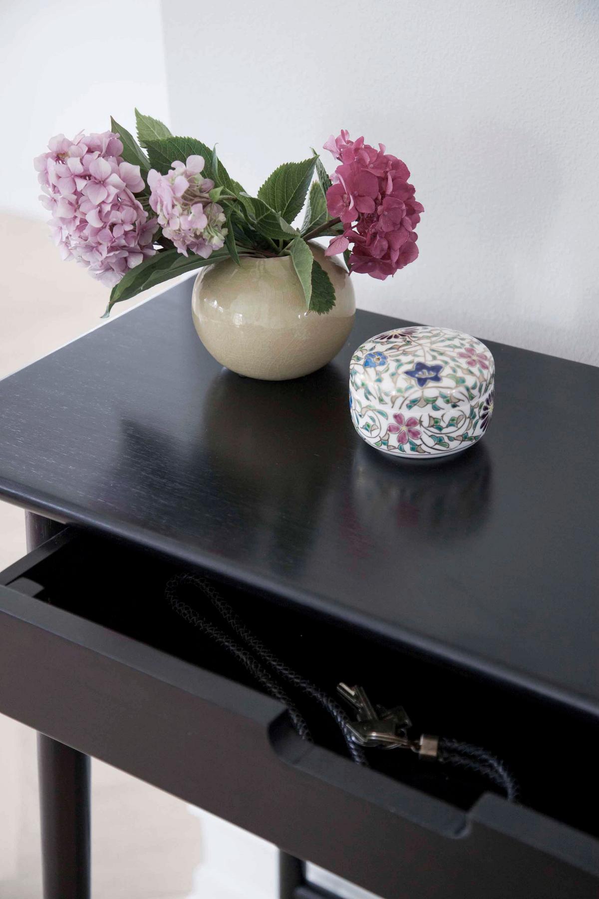 Konsolentisch Noble 2165020, B: 35 cm - Schwarz, ROMANTIK / LANDHAUS, Holz (90/35/80cm) - MID.YOU