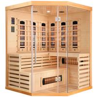 Infrarotkabine 4 Personen Bxhxt: 150x200x150 Cm Deluxe - Braun, MODERN, Holz (150/200/150cm) - Sanotechnik