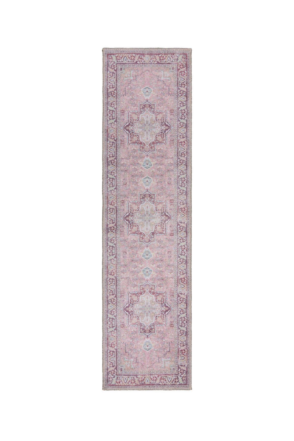 Flachwebteppich Windsor Traditional Pin 60x230 - Pink, Basics, Textil (60/230cm)
