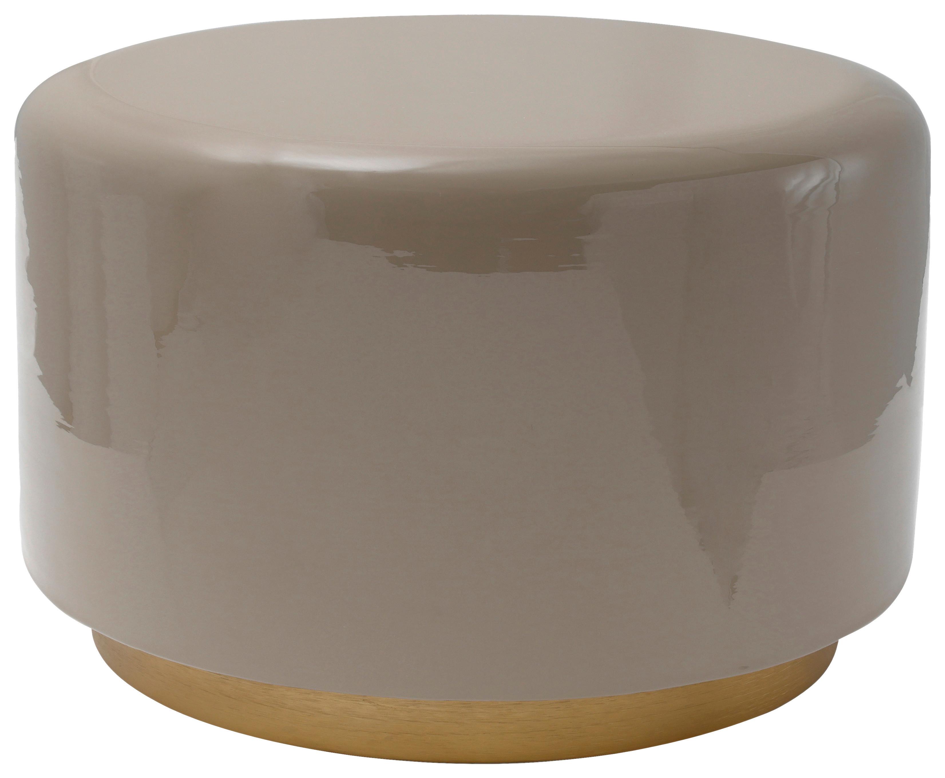 PRÍRUČNÝ STOLÍK ART DECO - sivá/zlatá, Design, kov (51,5/43cm) - MID.YOU