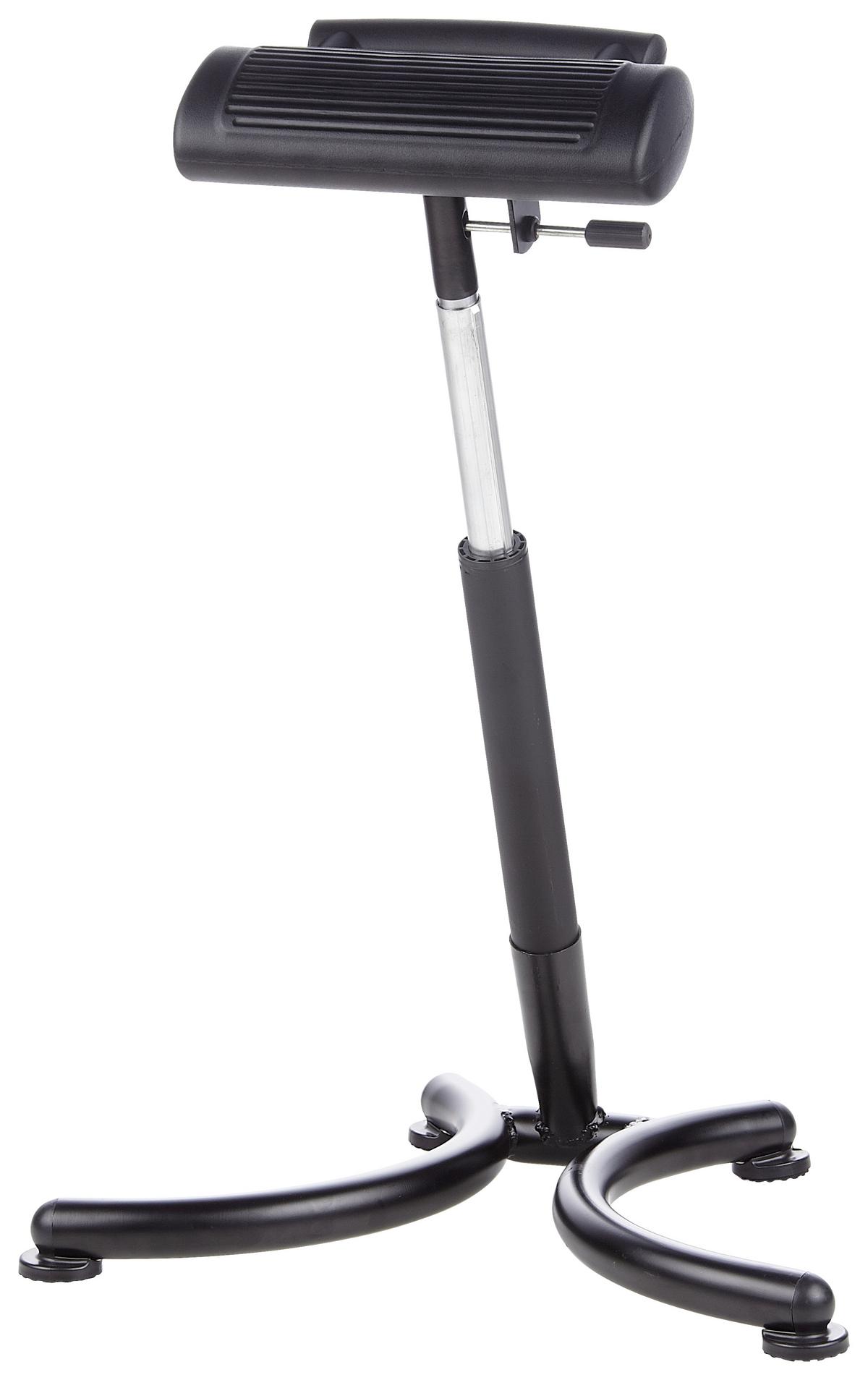 Bürohocker Top Work 30 Höhenverstellbar Schwarz - Schwarz, MODERN, Kunststoff/Metall (59/70/47cm) - MID.YOU