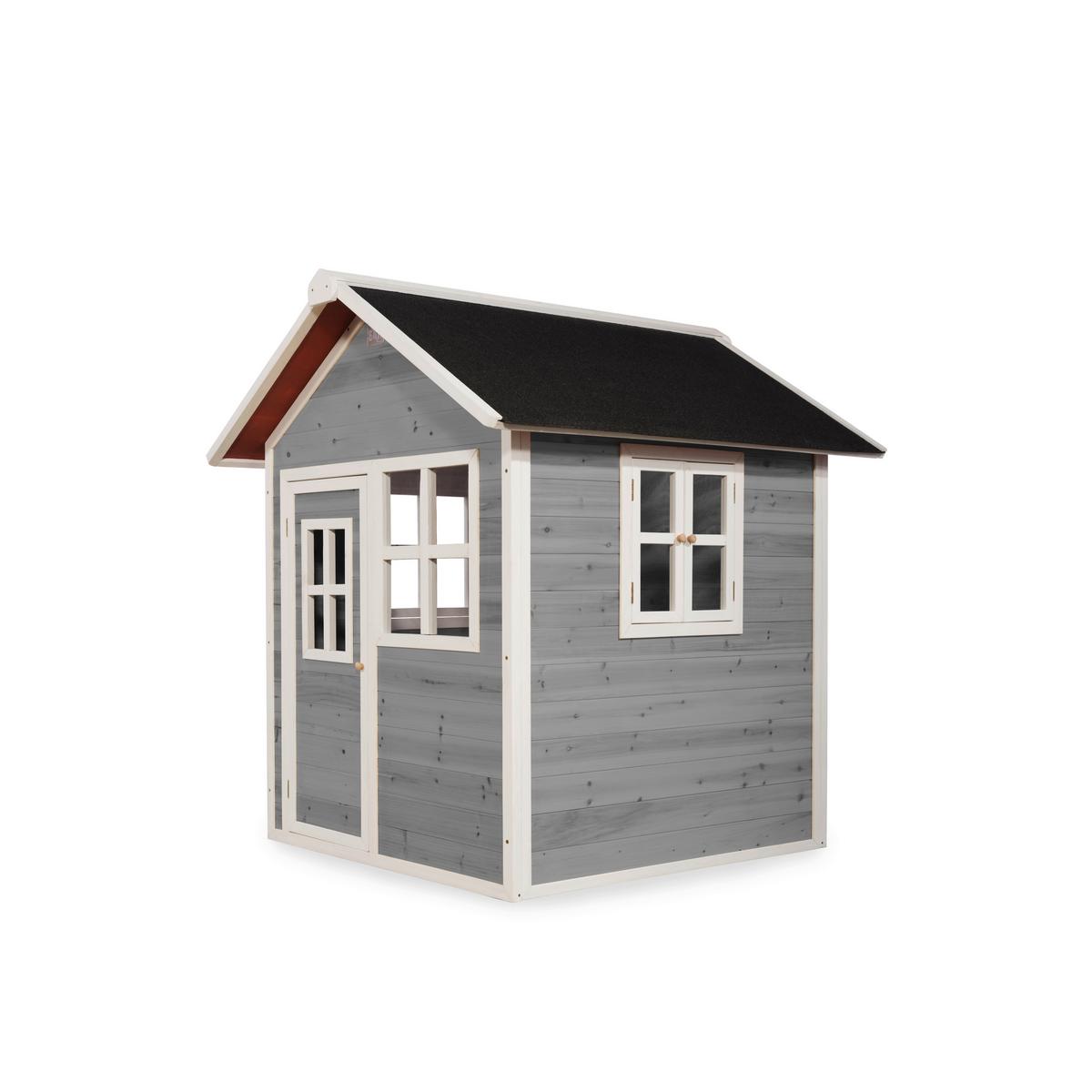 Spielhaus Exit Loft 100 - Grau, KONVENTIONELL, Holz (149/135/159cm) - EXIT Toys