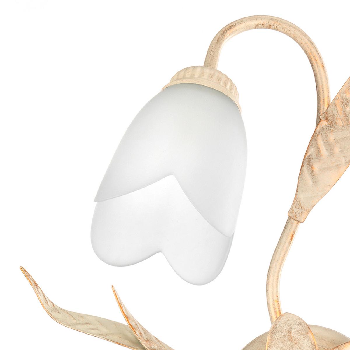 Deckenleuchte 4250/Pl3a - Weiß, KONVENTIONELL, Glas/Metall (50/18cm)