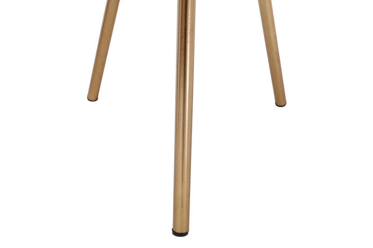 Beistelltisch Morrisson 625 Goldfarben/Senfgelb B: 41 cm - Goldfarben/Senfgelb, Design, Metall (41/48,5cm) - Kayoom