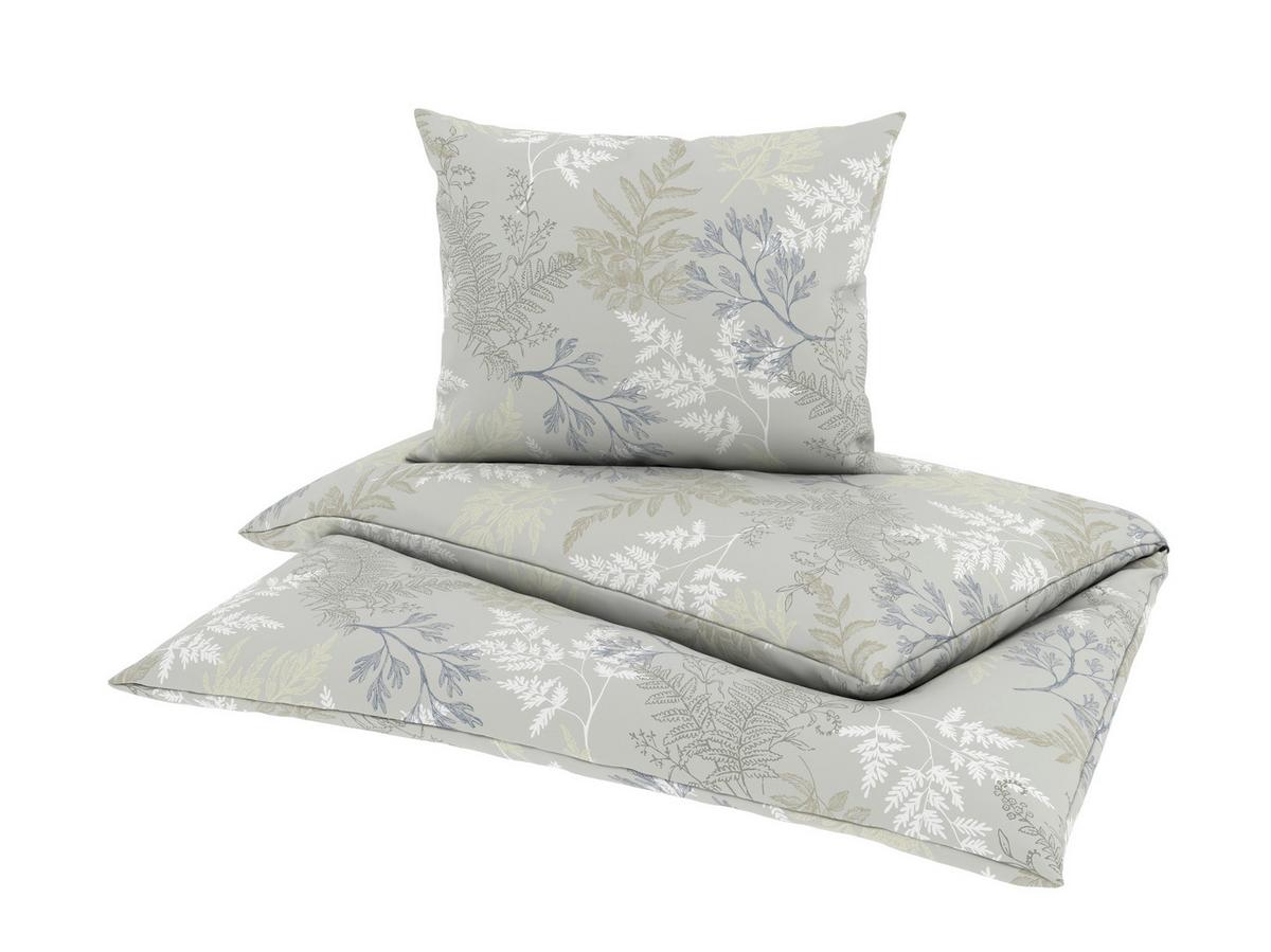 Bettwäsche Melanie - Taupe/Blau, ROMANTIK / LANDHAUS, Textil - James Wood
