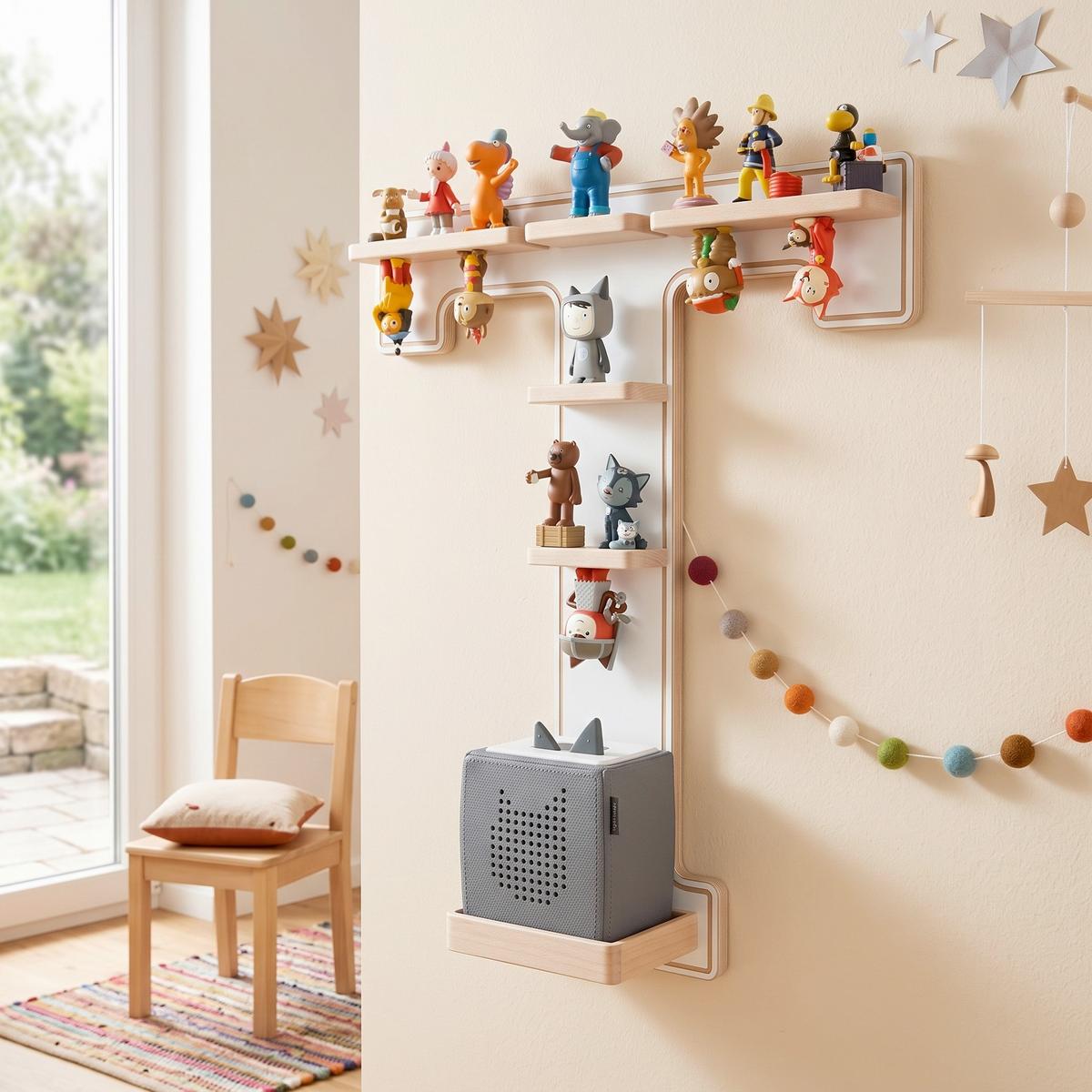 Kinderregal Boarti Weiß B: 45 cm - Weiß, MODERN, Holzwerkstoff (45/54/19cm) - Livetastic