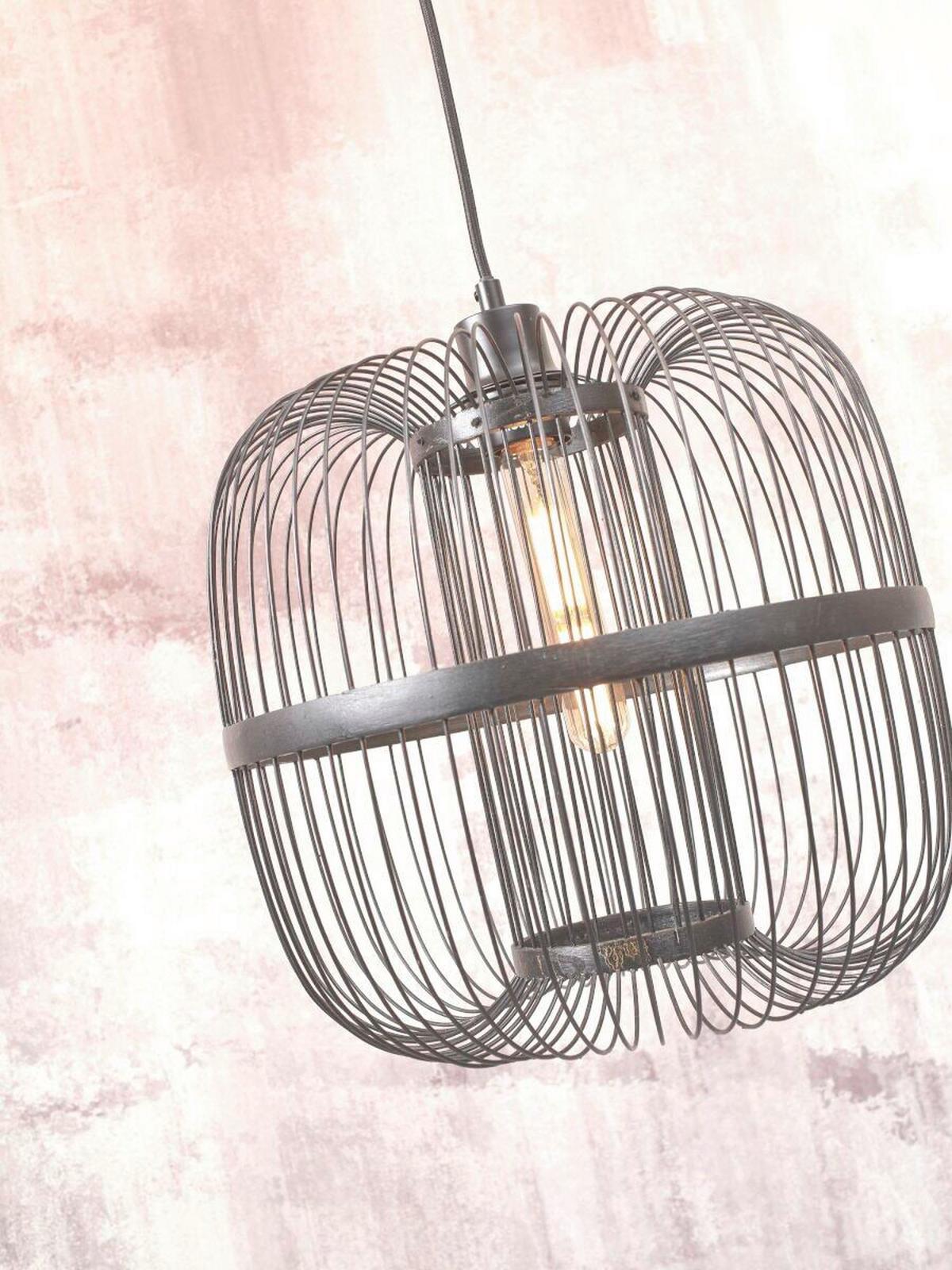 Hängeleuchte Hokkaido/H38/B - Schwarz, Trend (25/38cm) - Good & Mojo