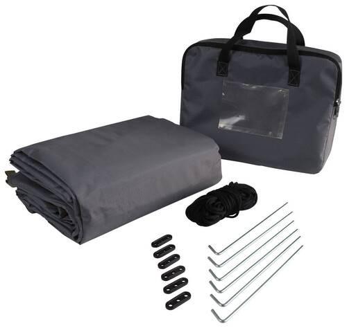 Schutzplane Mit Schlaufen 3x4m M Premium Ripstop Anthrazit - Anthrazit, Basics (300/400cm)