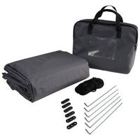 Schutzplane Mit Schlaufen 3x4m M Premium Ripstop Anthrazit - Anthrazit, Basics (300/400cm)