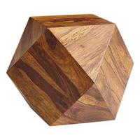 Couchtisch Holz Massiv Zwölfeckig, Sheesham - Sheeshamfarben, MODERN, Holz (57/42,50/57cm) - MID.YOU