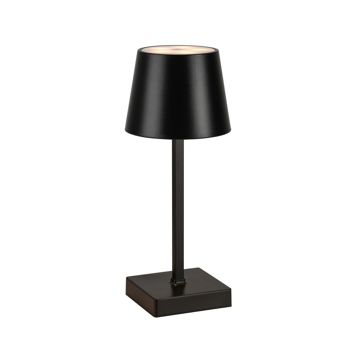 Led Asztali Lámpa Celine - fekete, Modern, műanyag/fém (10,5/26cm) - Luca Bessoni