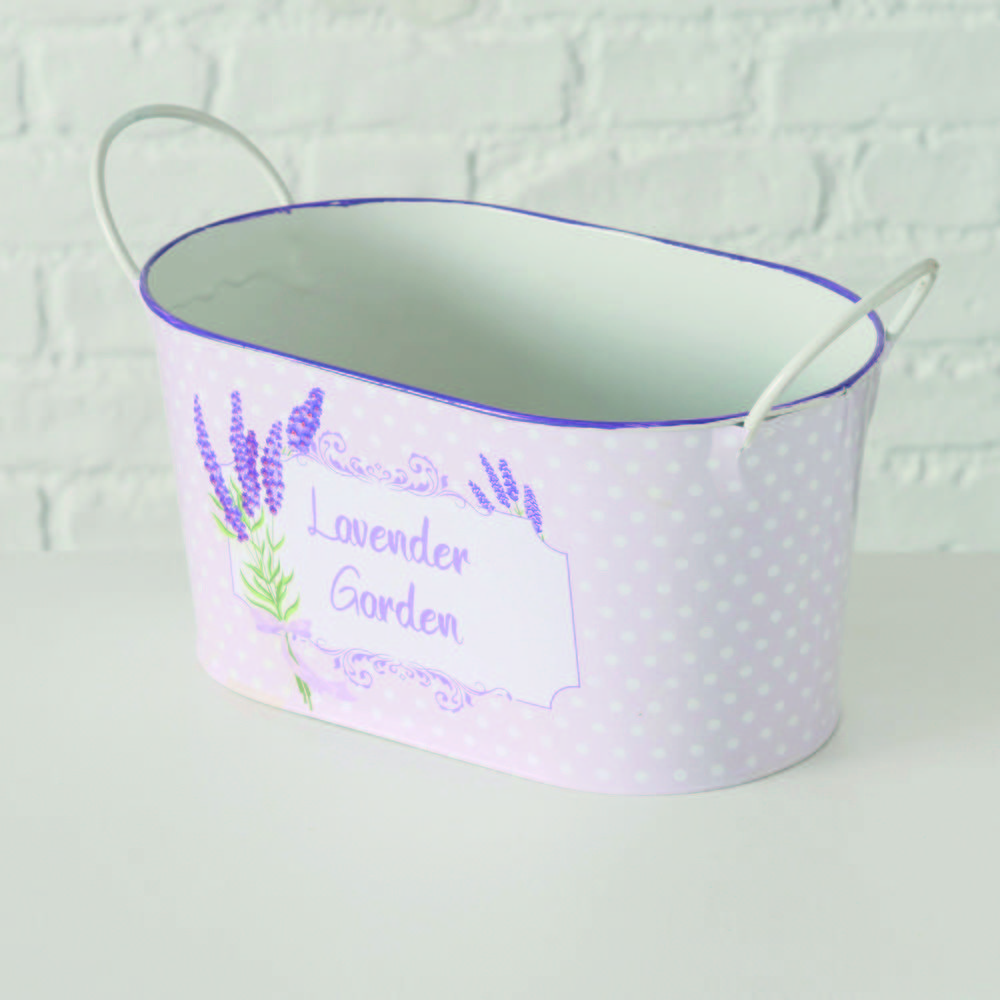 Sada Obalů Na Květináč Lavanda - Basics, kov