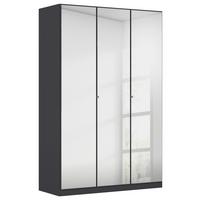 Kleiderschrank Reflect inkl. Inneneinteilung, 2 Körbe - Silberfarben/Grau, MODERN, Holzwerkstoff (136/210/54cm)
