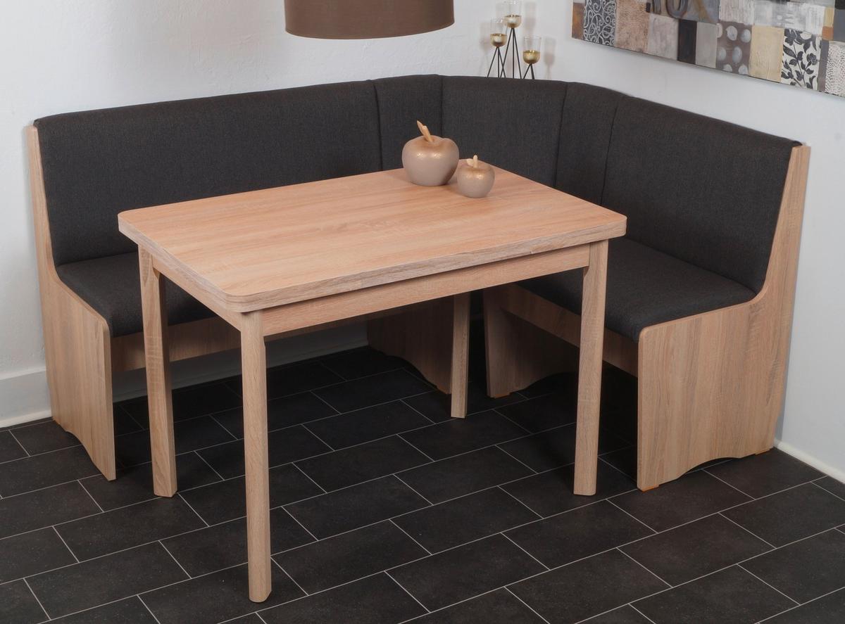 Eckbankgruppe Duisburg Peduso Artemis Anthr./eiche D.b:165cm - Anthrazit/Sonoma Eiche, KONVENTIONELL, Holz/Holzwerkstoff (165/89/125cm) - MID.YOU