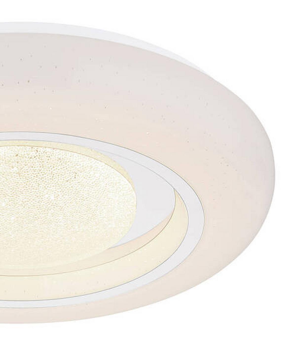 STROPNÍ SVÍTIDLO 41369-18 - bílá/opál, Trend, kov/plast (39/8cm) - Globo