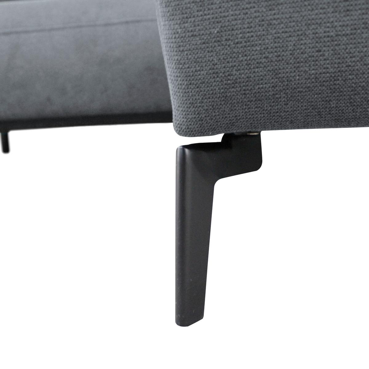 Ecksofa Prince Hellblau S: 240x163 cm - Schwarz/Hellblau, Design, Textil (240/163cm) - MID.YOU