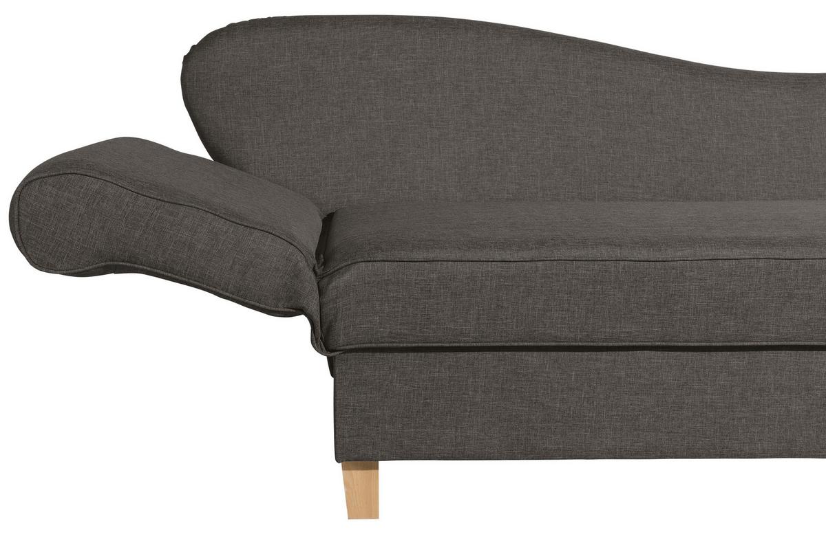 Recamiere Selma Braun Links mit Bettkasten+schlaffunktion - Buchefarben/Braun, Design, Textil (190/88/82cm) - Max Winzer