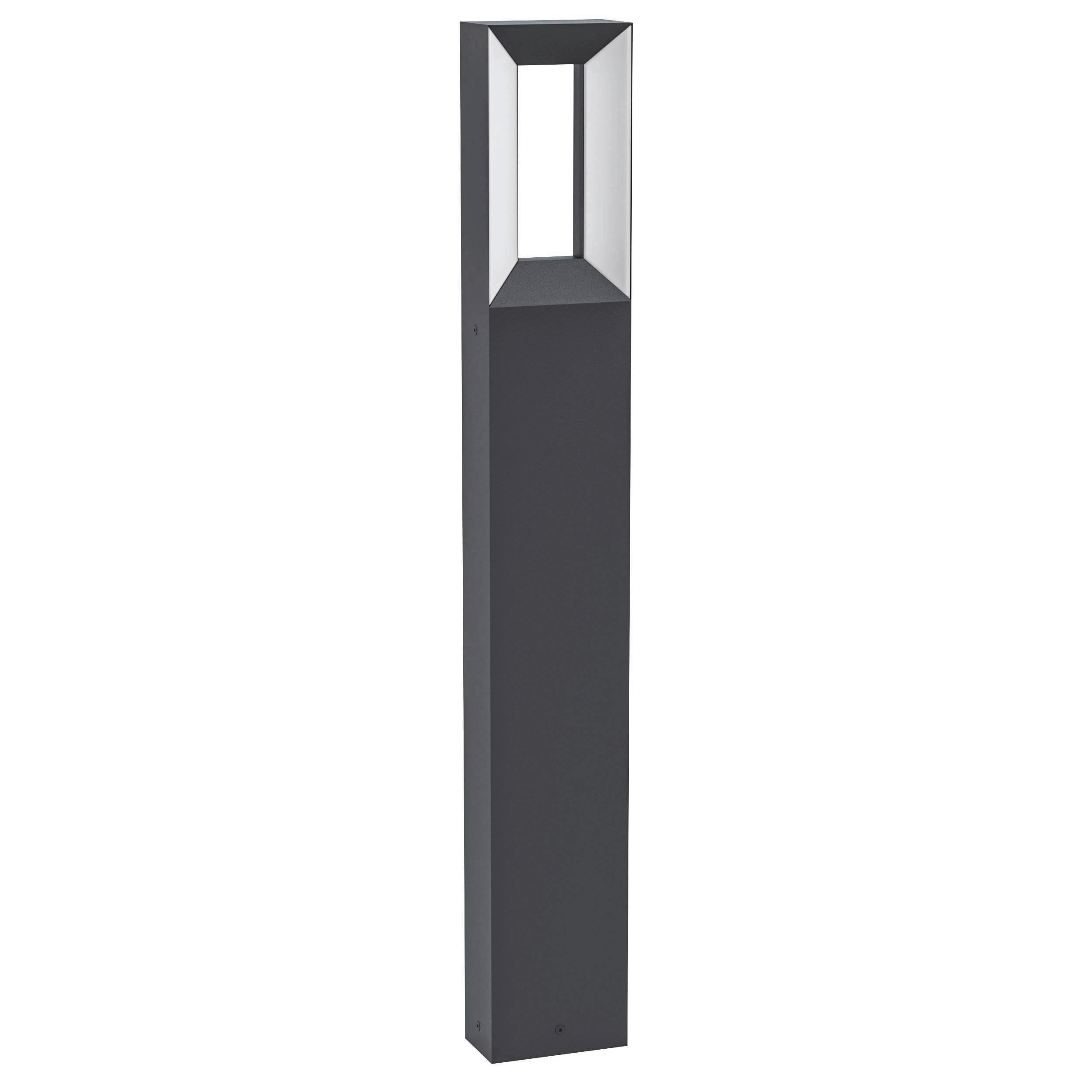 Außenstehleuchte Riforano 5w Aluminium, Kunststoff - Schwarz/Weiß, Design, Kunststoff/Metall (11/6/77cm) - Eglo