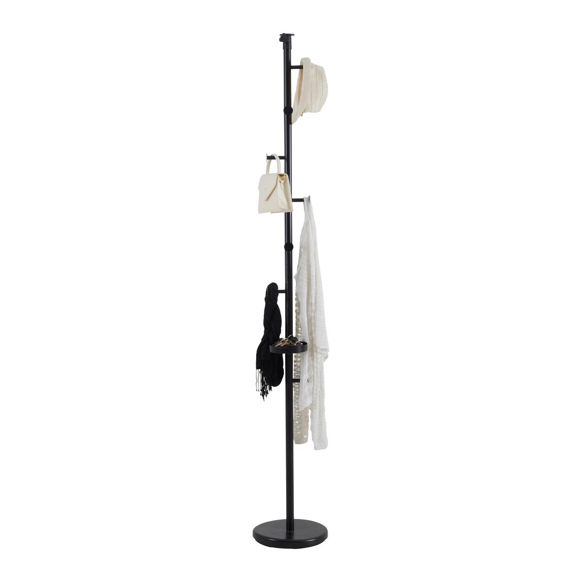 ŠATNÍ STOJAN SCOPO-EXKLUSIV- - černá, Moderní, kov (30/200-260/30cm) - Mömax