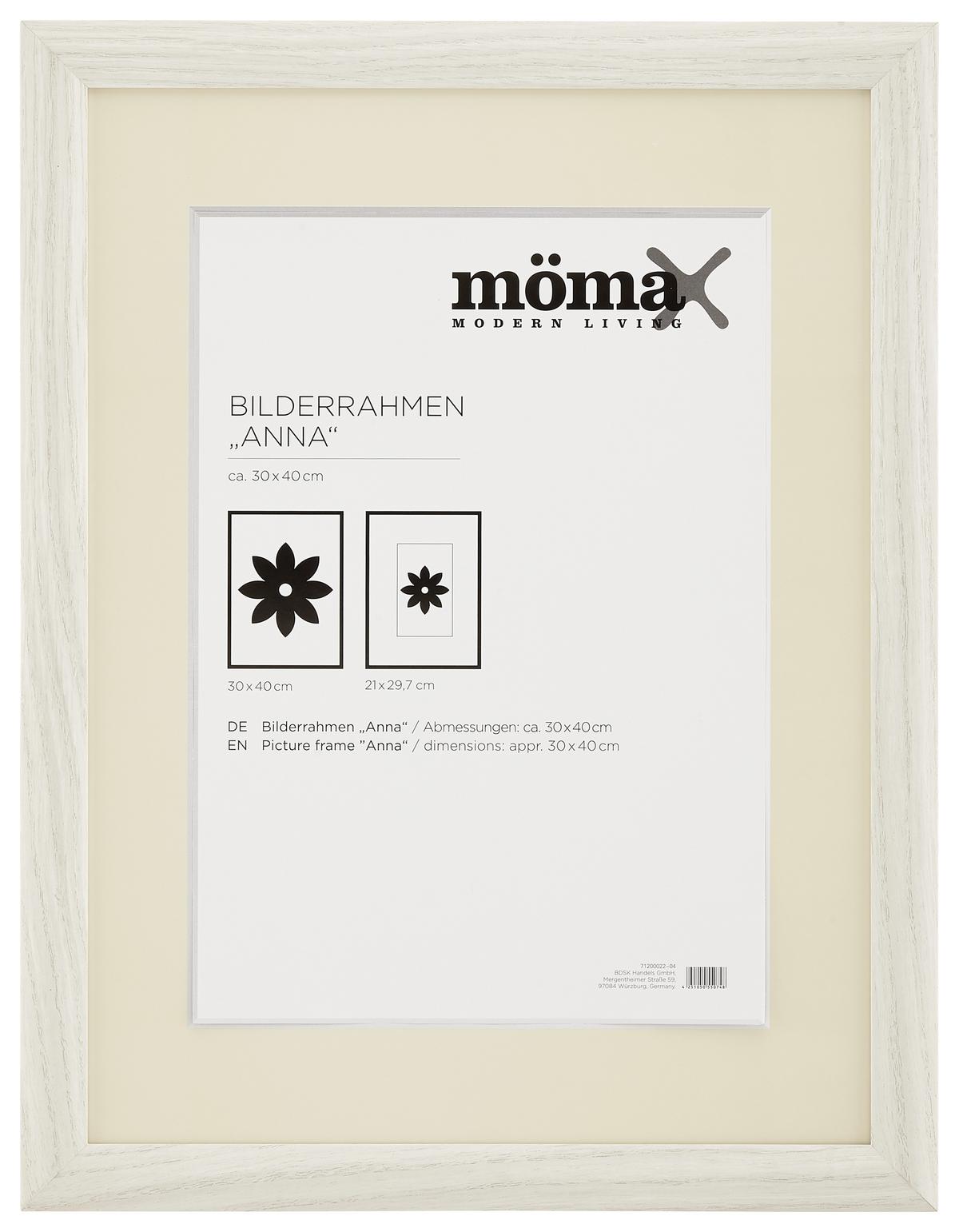 RÁM NA OBRAZY Anna 30x40 cm - biela, kompozitné drevo (30/40cm) - Modern Living