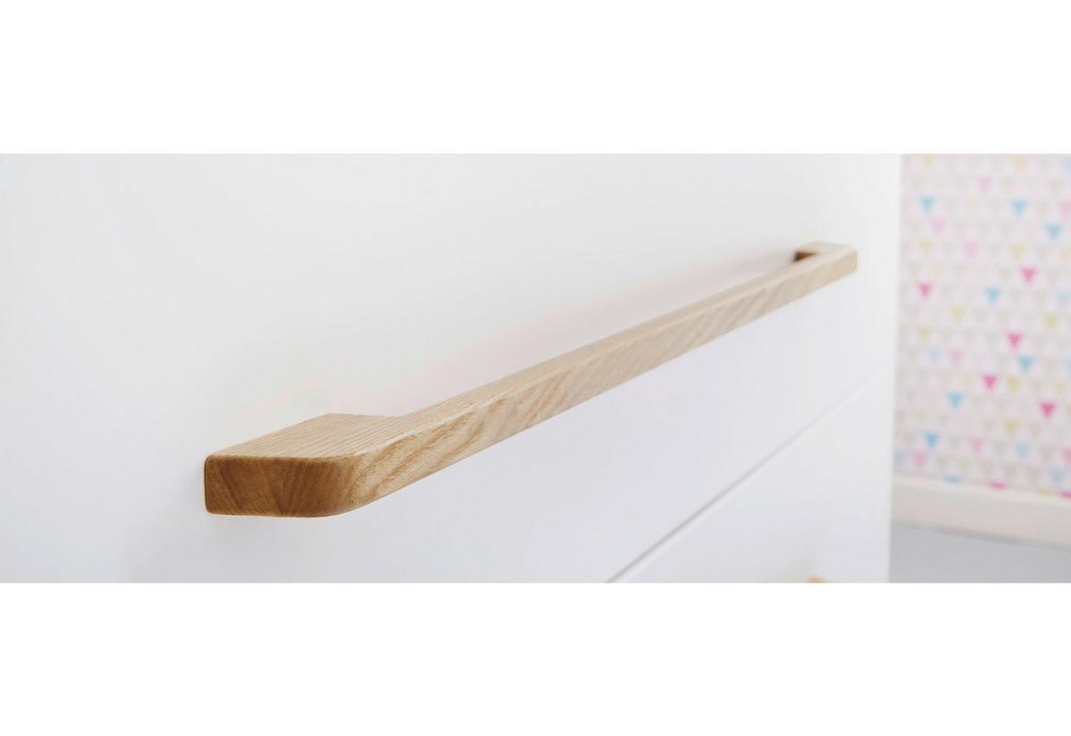 Wickelkommode Riva B: 115 cm Weiß - Weiß/Naturfarben, Design, Holz/Holzwerkstoff (115/106/79cm) - Pinolino