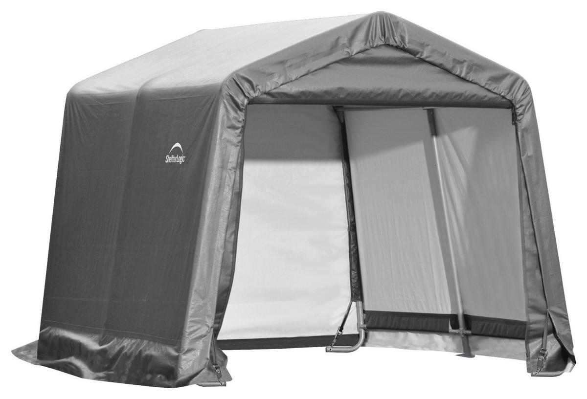 Zeltgarage Shed-In-A-Box 9m² - Grau, Basics, Kunststoff (300/240/300cm)