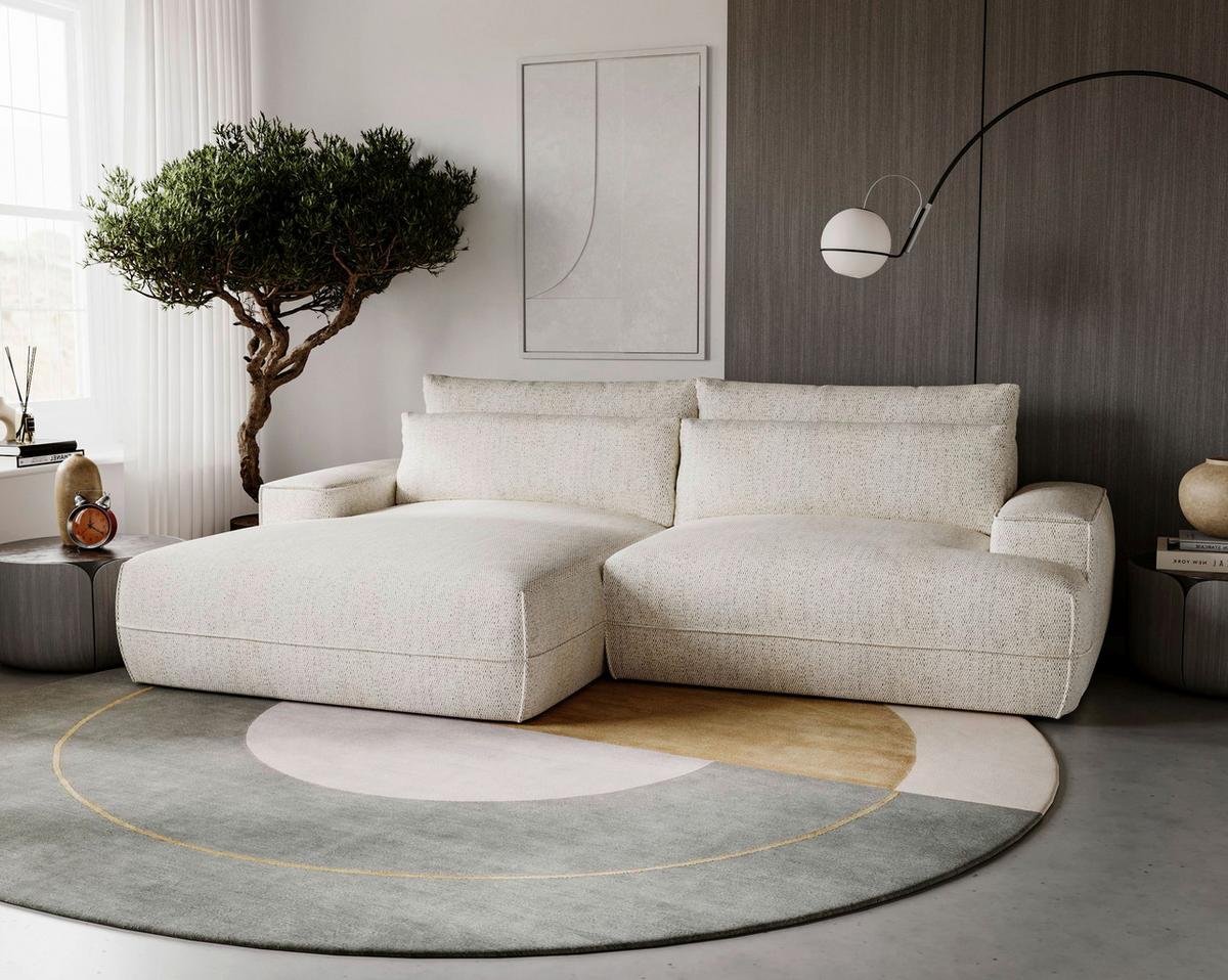 Fresh Beige S: 156x272 cm - Beige/Schwarz, Design, Textil (156/272cm) - Livetastic