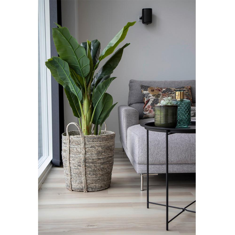 Dekokorb Udine Grau B: 41 cm - Grau, Design, Textil (41/49/41cm)