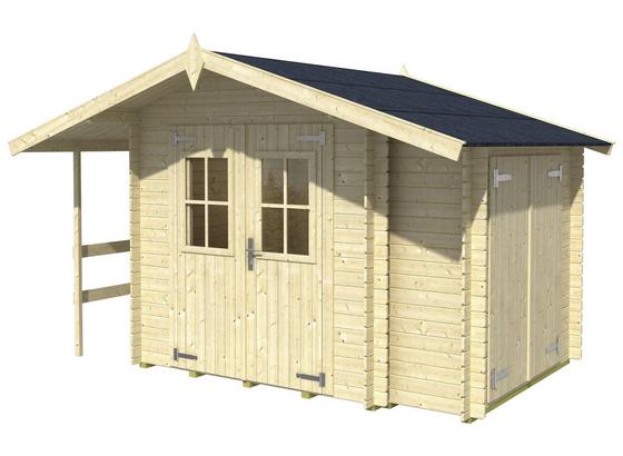 Gartenhaus Blockhaus Natur mit Anbauschrank 330x223x200cm - Naturfarben, MODERN, Holz (330/223/200cm) Gartenhaus Blockhaus Natur mit Anbauschrank 330x223x200cm - Naturfarben, MODERN, Holz (330/223/200cm)