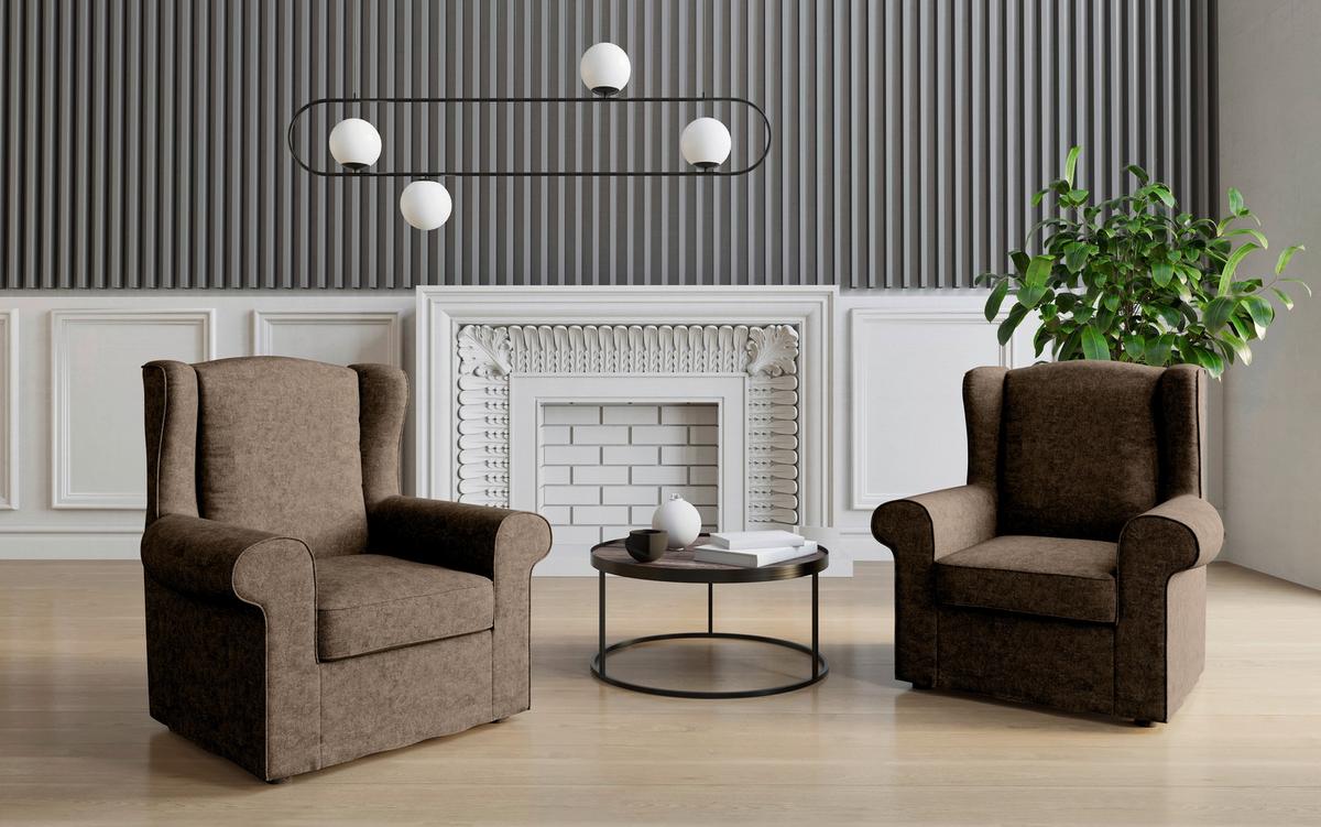 Sessel Madonna Dunkelbraun B: 88 Cm - Edelstahlfarben/Dunkelbraun, Design, Textil (88/105/90cm) - Livetastic