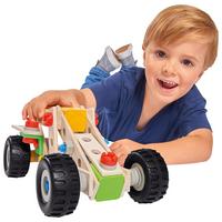 Bausteine Quad 100-Teilig ab 4 Jahren - Multicolor, Basics, Holz/Kunststoff (8/28/20cm)