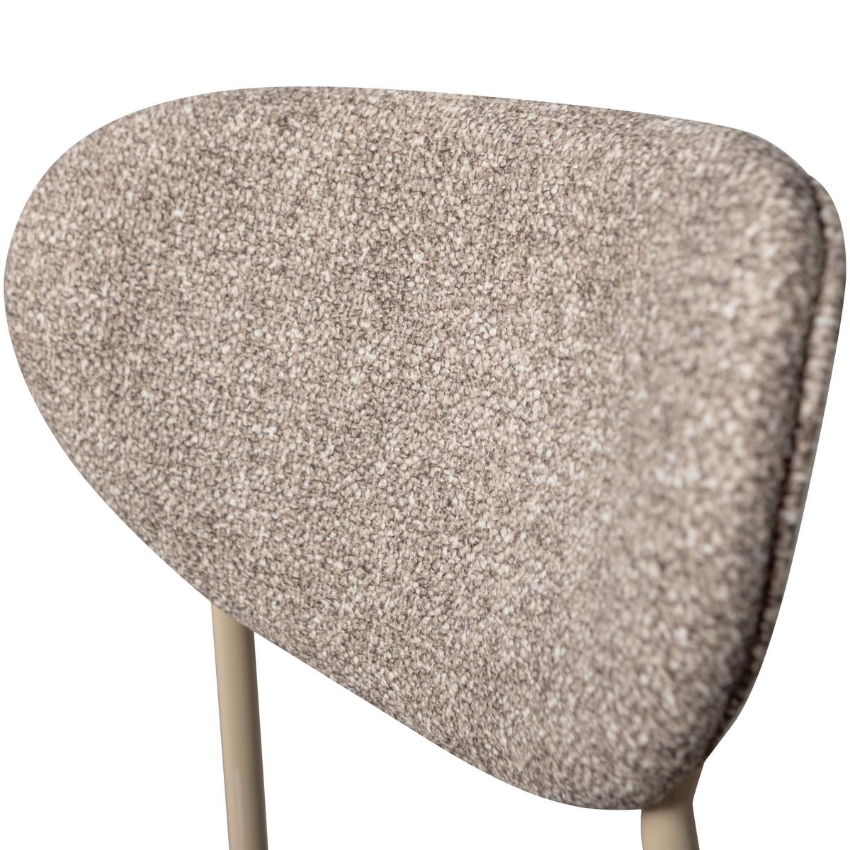 Stuhl-Set Valor Sandfarben B: 46cm - Sandfarben, MODERN, Textil/Metall (46/77/56cm) - Livetastic