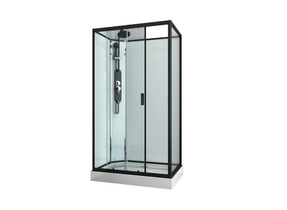 Duschkabine Epic 3 - Schwarz, MODERN, Glas/Metall (120/80/225cm) - Sanotechnik Duschkabine Epic 3 - Schwarz, MODERN, Glas/Metall (120/80/225cm) - Sanotechnik