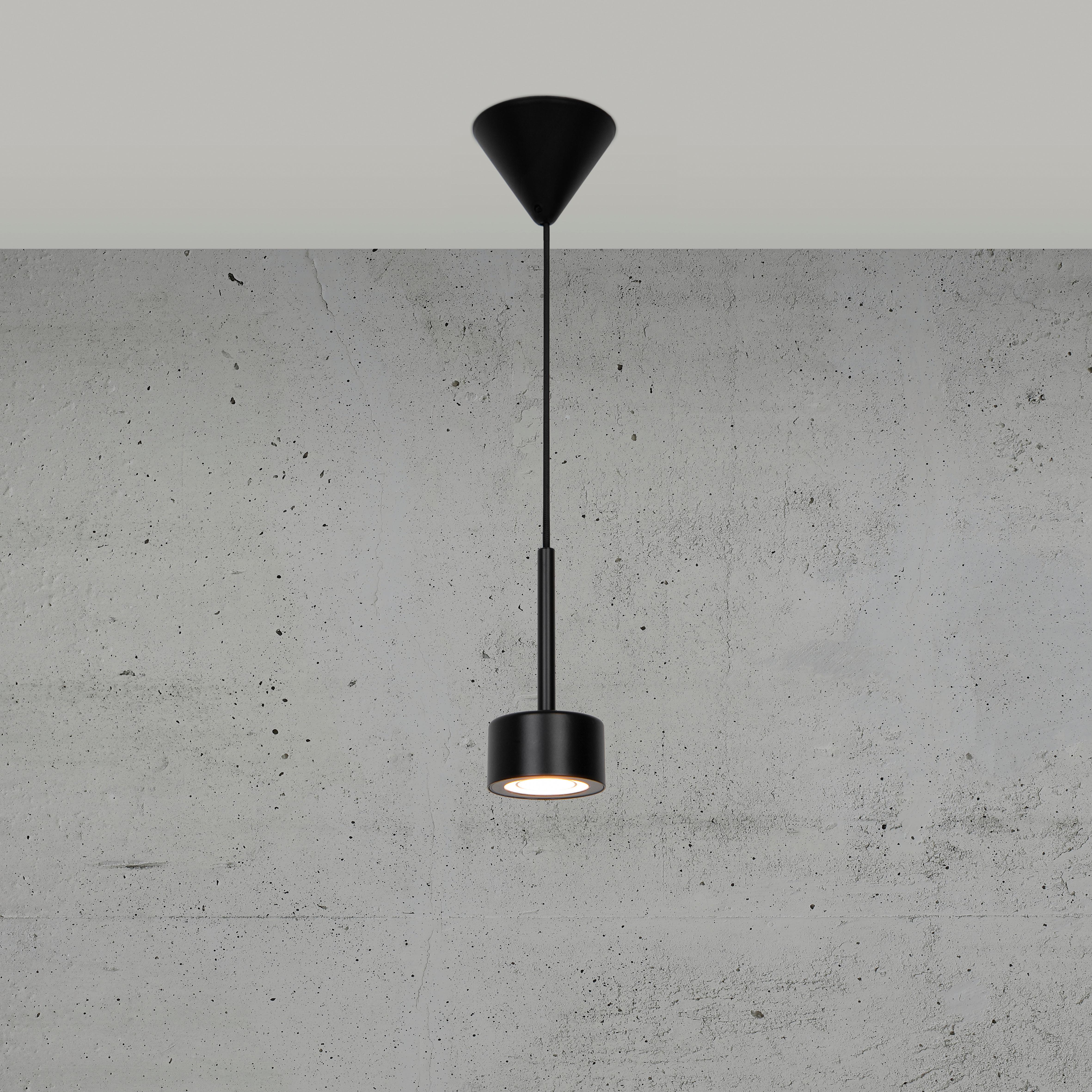 Hängeleuchte Clyde Schwarz D: 8,5 cm - Schwarz, Design, Metall (8,5/17,5cm) - Nordlux