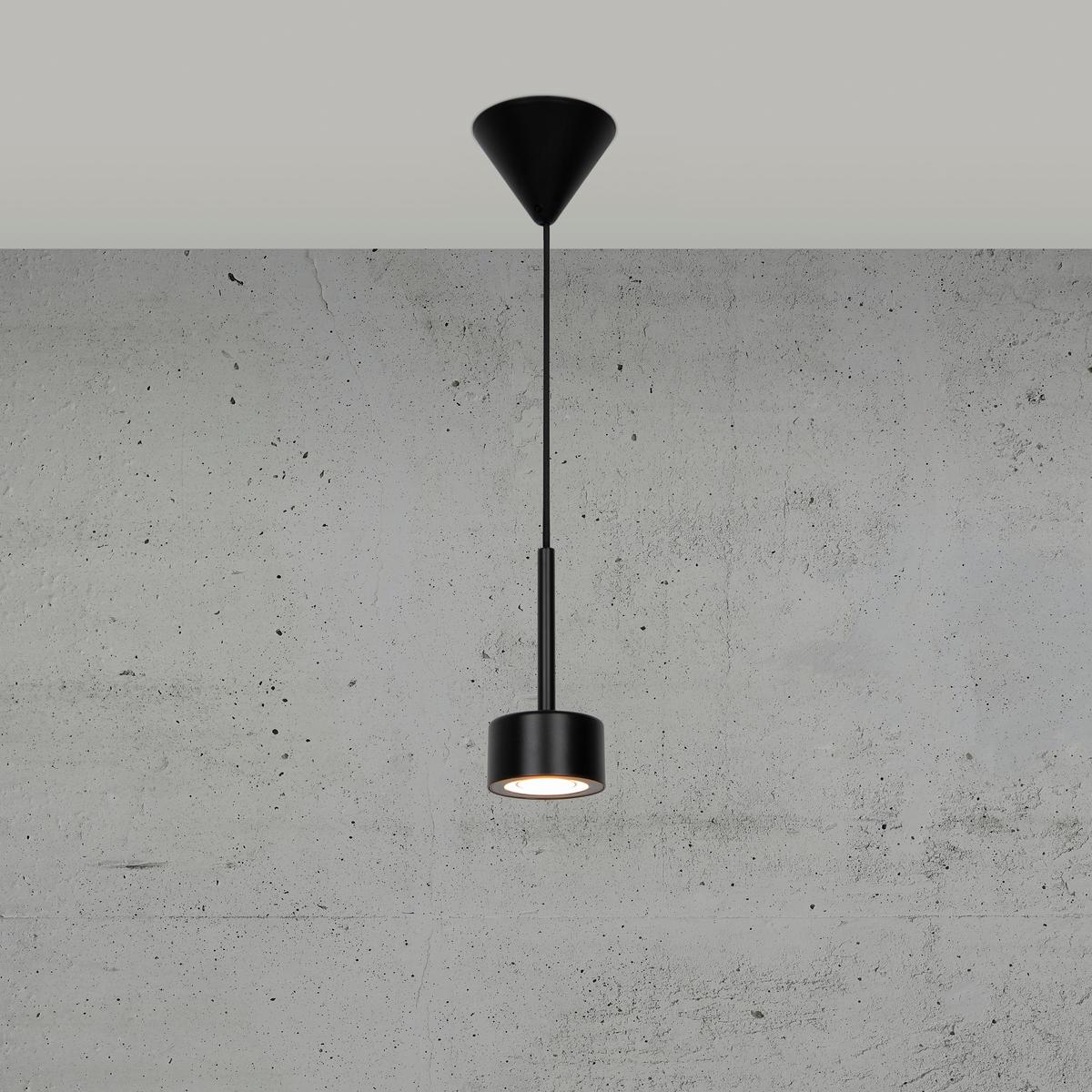 Hängeleuchte Clyde Schwarz D: 8,5 cm - Schwarz, Design, Metall (8,5/17,5cm) - Nordlux