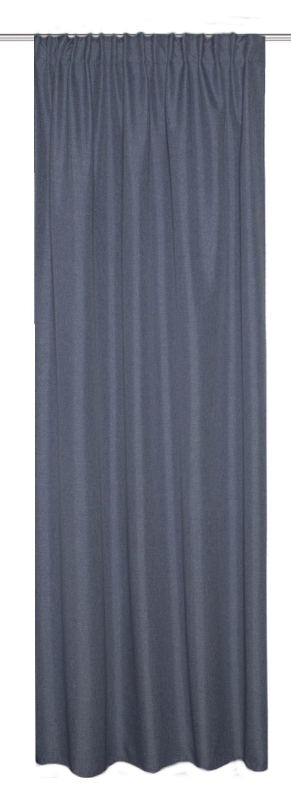 Wärmeschutzvorhang Blau B: 135 Cm - Blau, KONVENTIONELL, Textil (135/245cm)