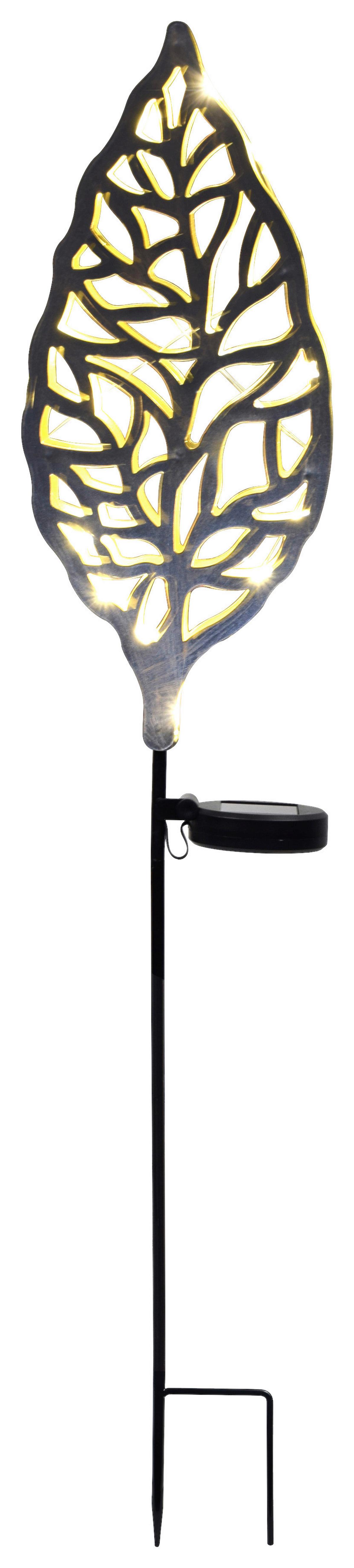 Solární svítidlo Liv, V: ca 77cm, černá - barvy zlata, Romantický / Rustikální, kov/plast (14/6/77cm) - Modern Living