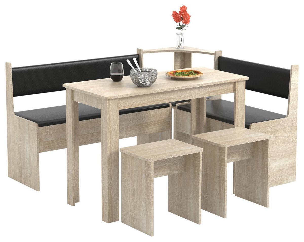 Eckbankgruppe Esal Sonoma Eiche S: 153/115 Cm - Sonoma Eiche, MODERN, Holzwerkstoff (153/115cm) - MID.YOU
