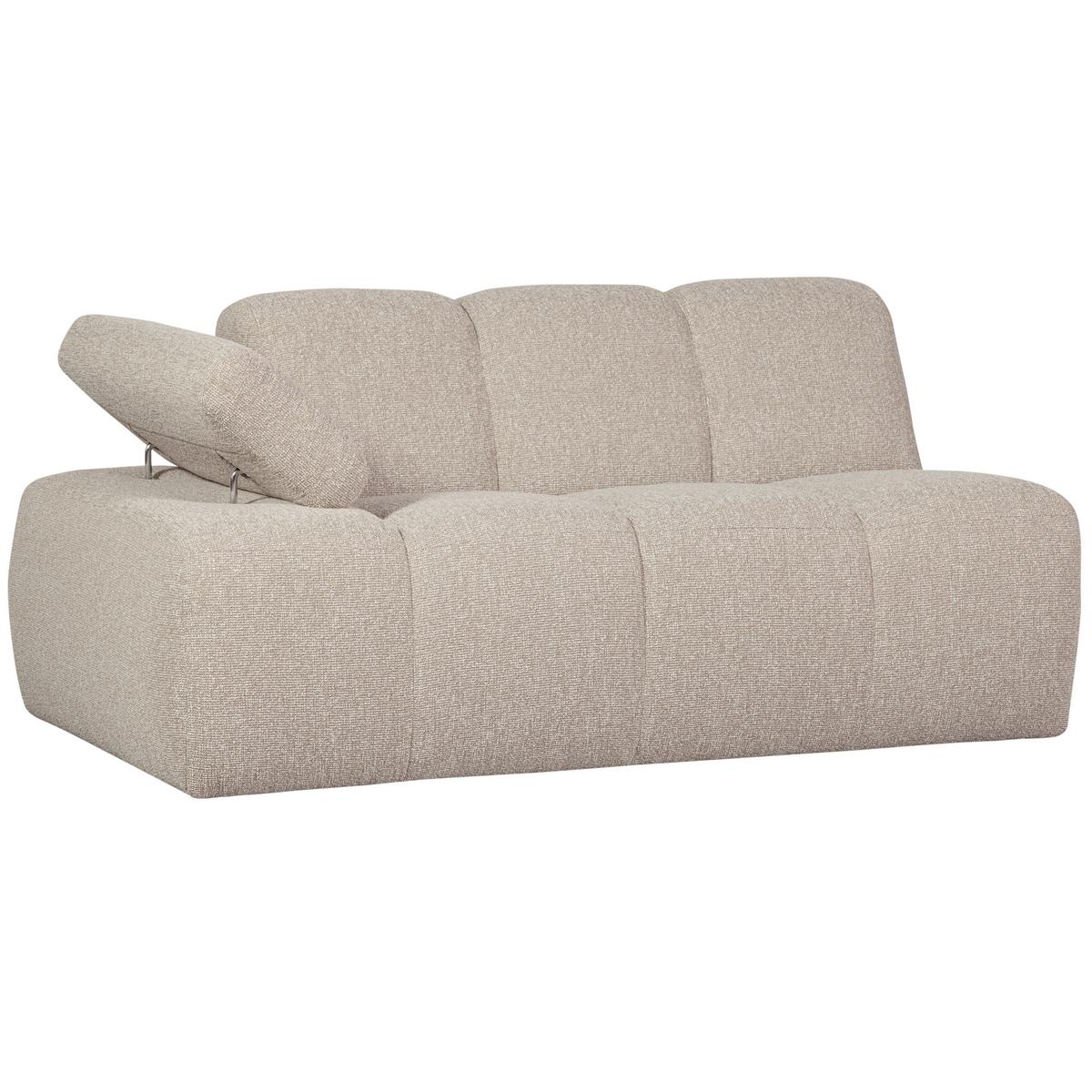 Sofaelement Mojo Sandfarben, Armteilverstellung - Beige, MODERN, Textil (164/74/97cm) - Livetastic