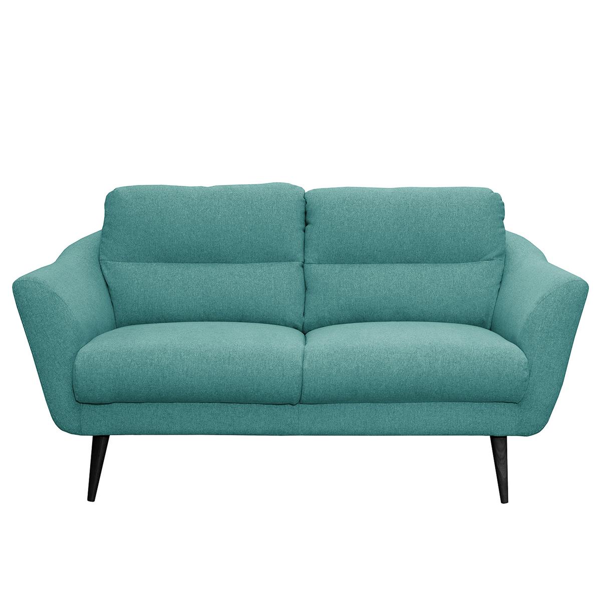 2-Sitzer-Sofa Tromso Türkis B: 158 cm - Türkis/Schwarz, Design, Textil (158/87/88cm) - Livetastic