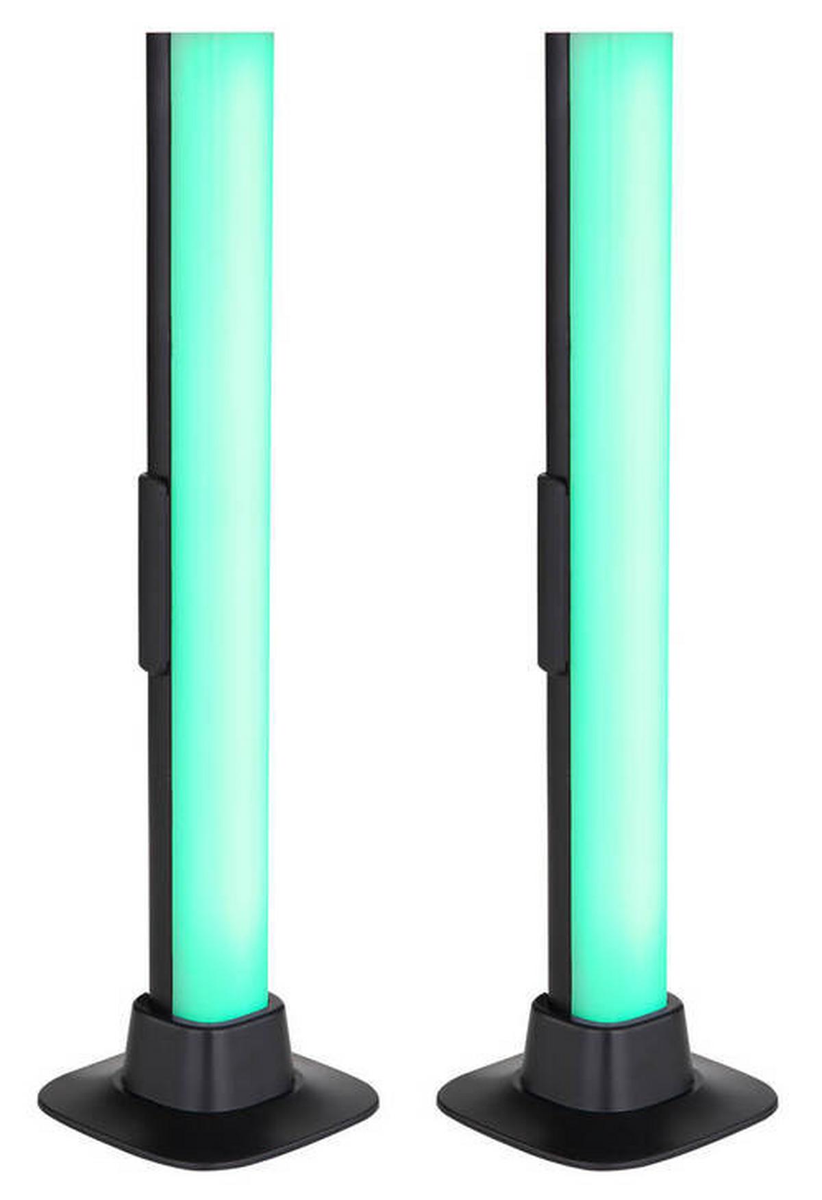 LED-Tischleuchte 25895sh - Opal/Schwarz, Design, Kunststoff (3/3/32,5cm) - Globo
