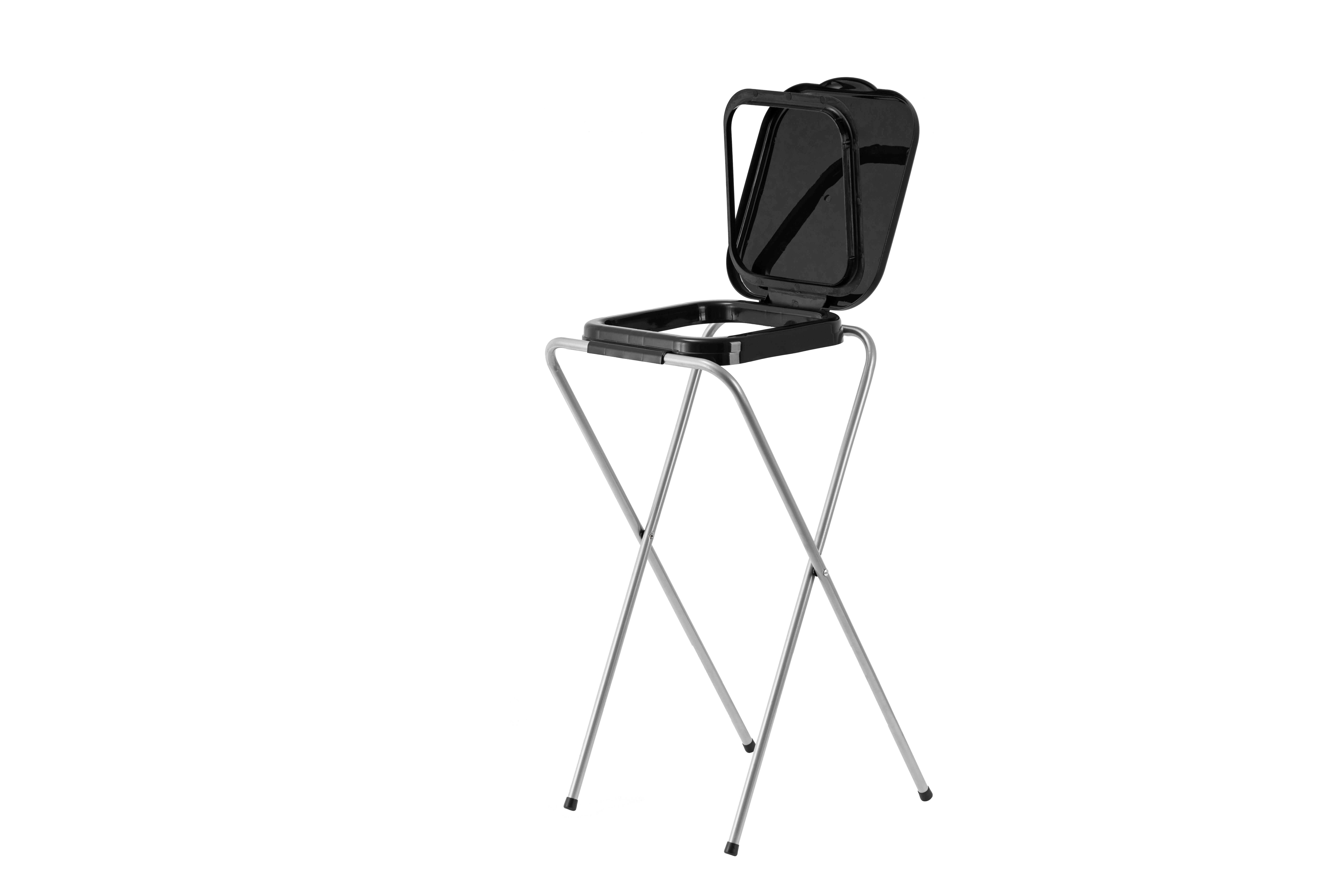 Müllsackständer Schwarz B: 36 cm - Schwarz, Basics, Metall (38/36/75cm) - Echtwerk