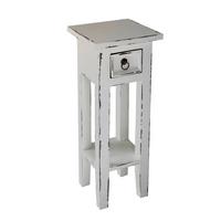 Beistelltisch Padea - Weiß, Basics, Holz (25/25/67cm) - Gardenson