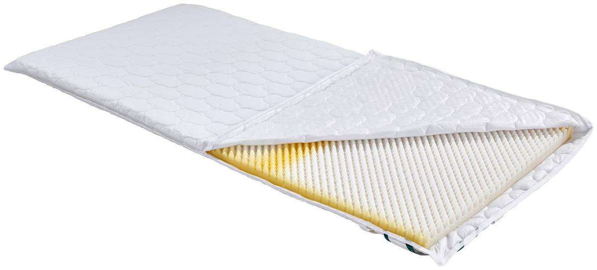 Topper Medisan Polly 140x200 Polyurethanschaumkern 7 Zonen - Weiß, MODERN, Textil (140/200cm) - FAN